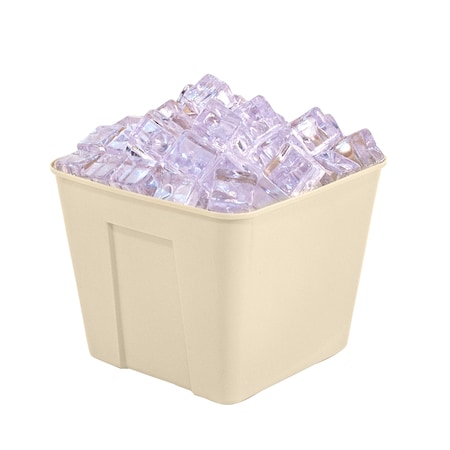 Hapco-Elmar R2000SAND-Essential 3 Qt. Square Ice Bucket W/O Handles, Sand, PK 36 R2000SAND